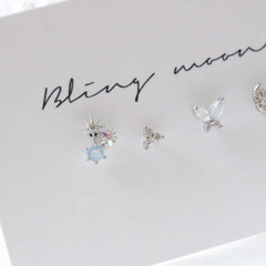 ソフトトゥインクル ピアッシング(4 set) Piercing bling moon