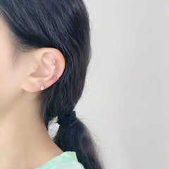 Spring Pink Flower (ピアス/ピアッシング) Piercing bling moon