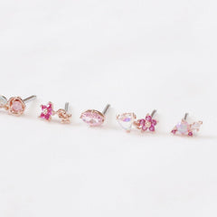 Spring Pink Flower (ピアス/ピアッシング) Piercing bling moon