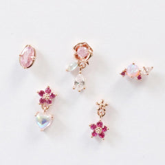 Spring Pink Flower (ピアス/ピアッシング) Piercing bling moon