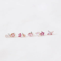 Spring Pink Flower (ピアス/ピアッシング) Piercing bling moon