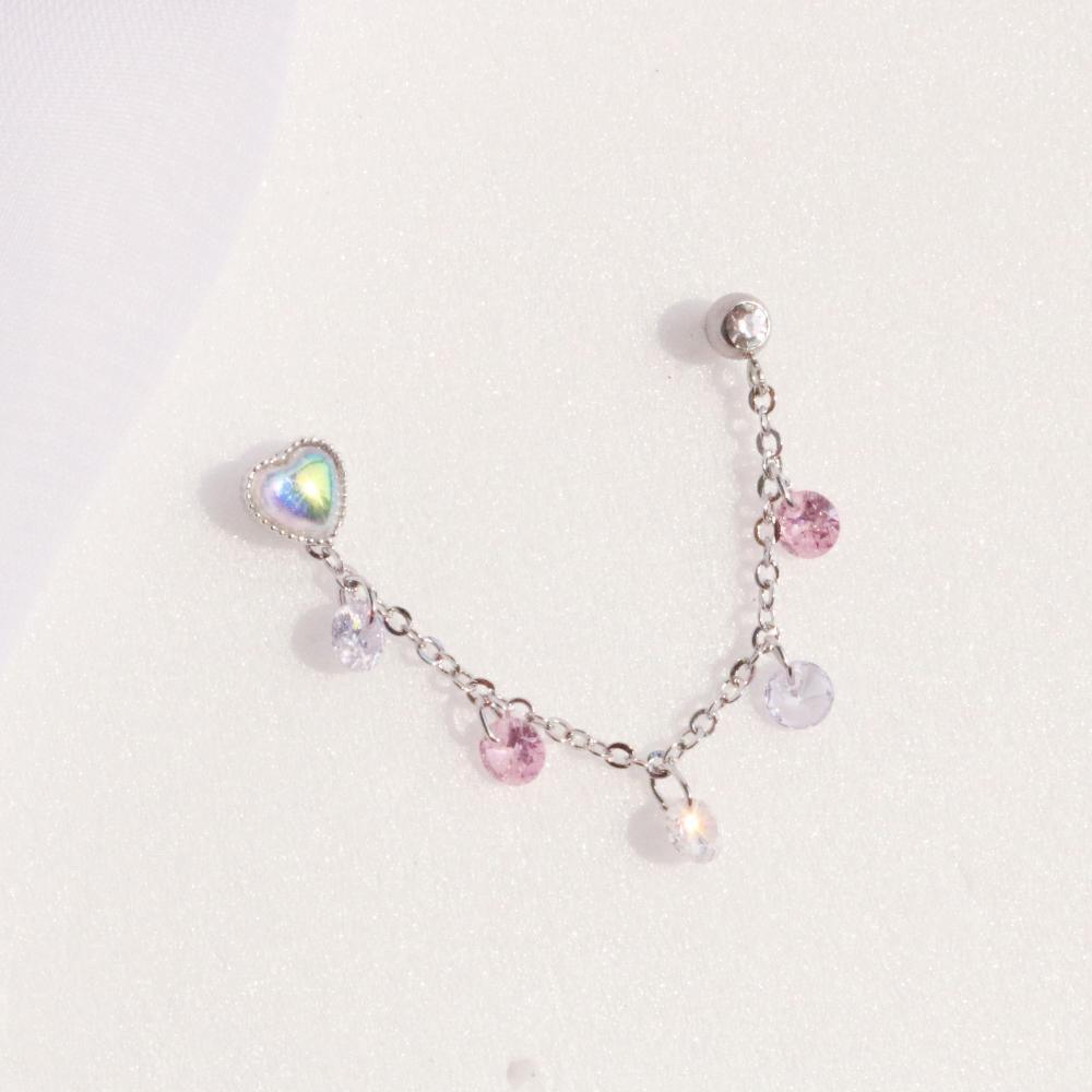 Sugar Two ring Piercing (2 color) Piercing bling moon
