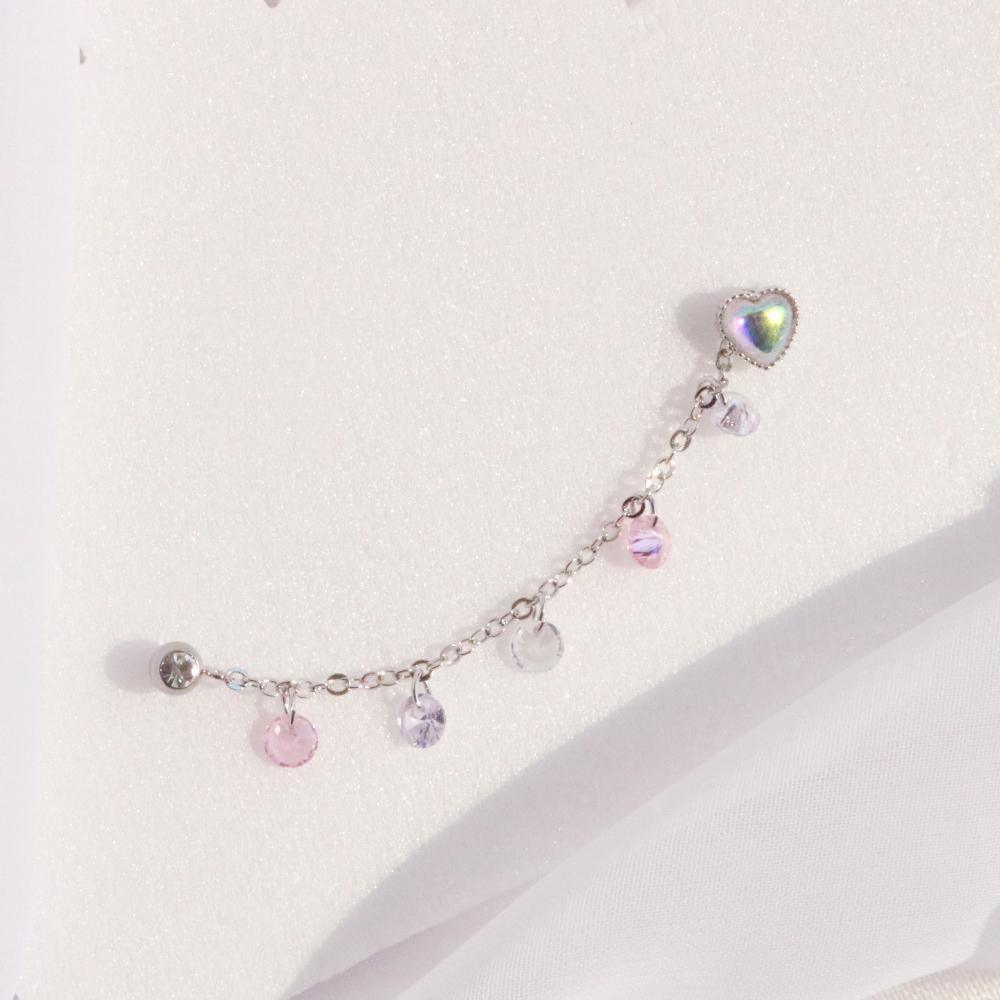Sugar Two ring Piercing (2 color) Piercing bling moon 