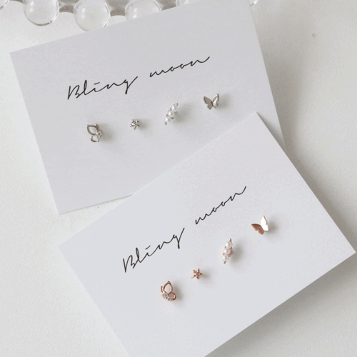 スイセンピアッシング(4 set) Piercing bling moon