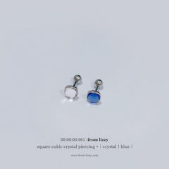 スクエア・クリスタル・キュービック・ピアッシング Piercing from lizzy