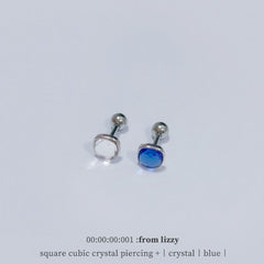 スクエア・クリスタル・キュービック・ピアッシング Piercing from lizzy