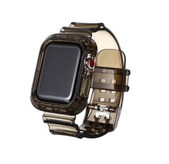 Summer Day クリアー 透明 Apple Watch バンド (Black) apple watch バンド givgiv
