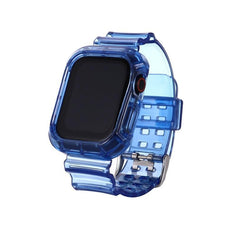 Summer Day クリアー 透明 Apple Watch バンド (Blue) apple watch バンド givgiv