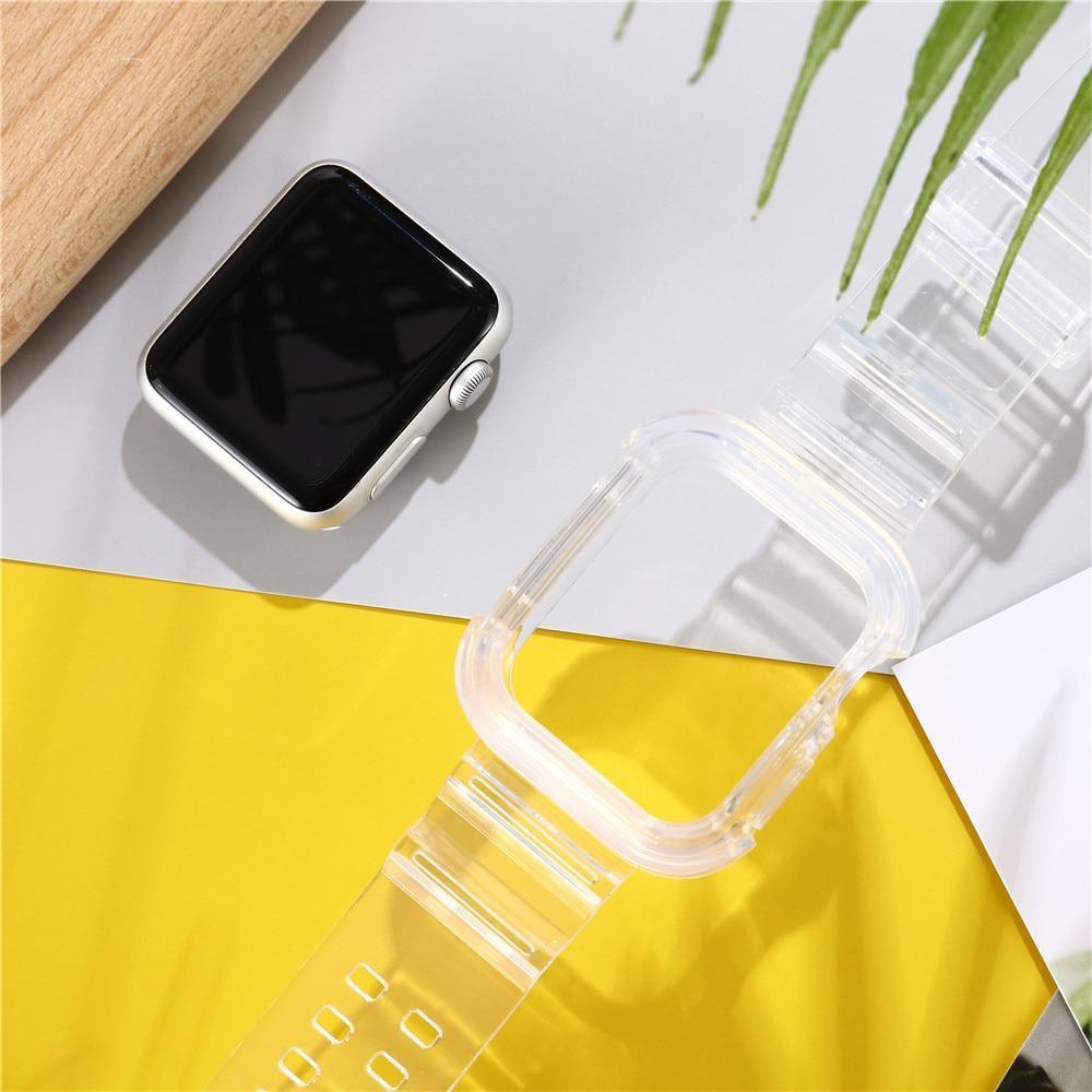 Summer Day クリアー 透明 Apple Watch バンド (Green) apple watch バンド givgiv