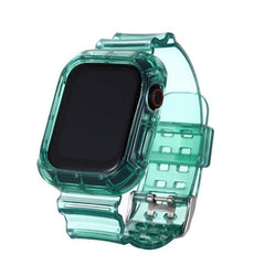 Summer Day クリアー 透明 Apple Watch バンド (Green) apple watch バンド givgiv