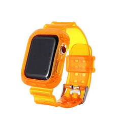 Summer Day クリアー 透明 Apple Watch バンド (Orange) apple watch バンド givgiv