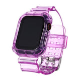 Summer Day クリアー 透明 Apple Watch バンド (Purple) apple watch バンド givgiv