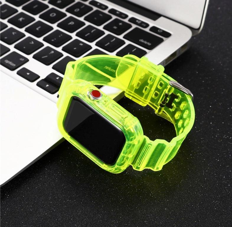 Summer Day クリアー 透明 Apple Watch バンド (Yellow) apple watch バンド givgiv