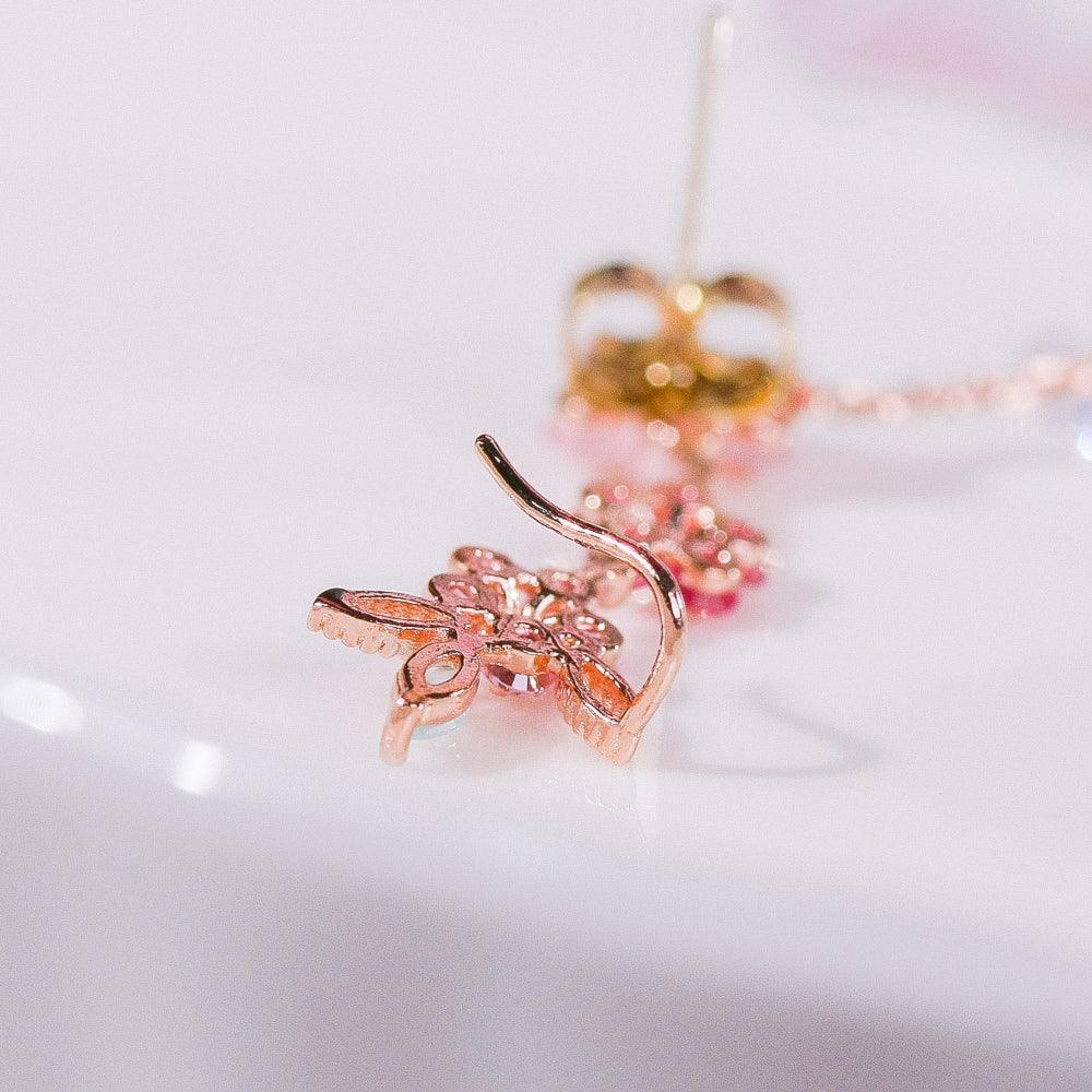 Sunny side upイヤーカフ&ピアス Earrings pink-rocket