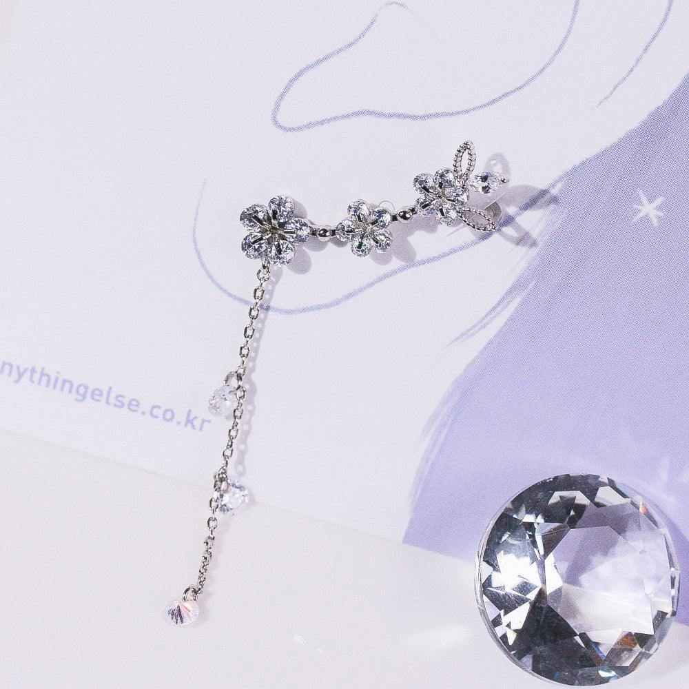 Sunny side upイヤーカフ&ピアス Earrings pink-rocket