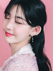 Sunny side upイヤーカフ&ピアス Earrings pink-rocket