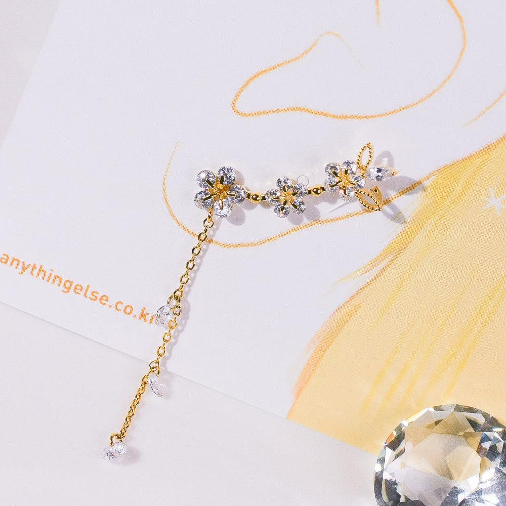 Sunny side upイヤーカフ&ピアス Earrings pink-rocket