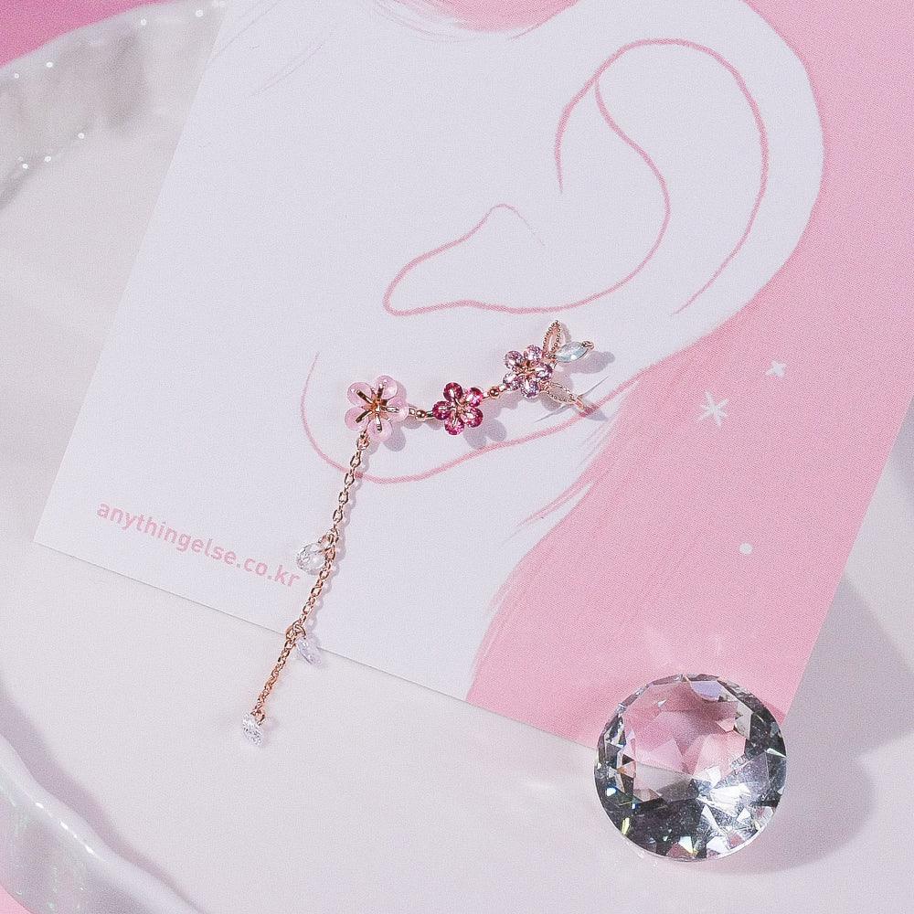 Sunny side upイヤーカフ&ピアス Earrings pink-rocket