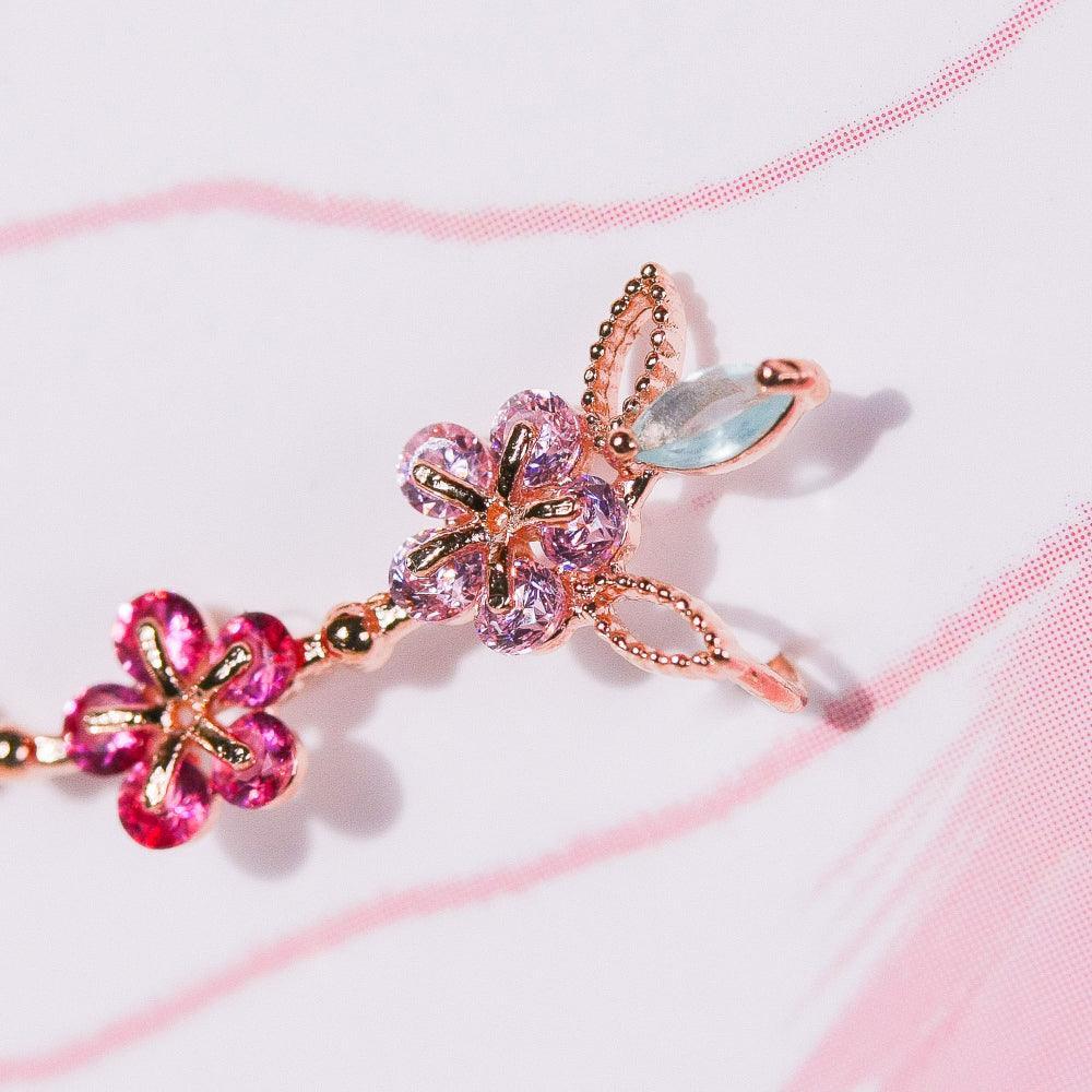 Sunny side upイヤーカフ&ピアス Earrings pink-rocket