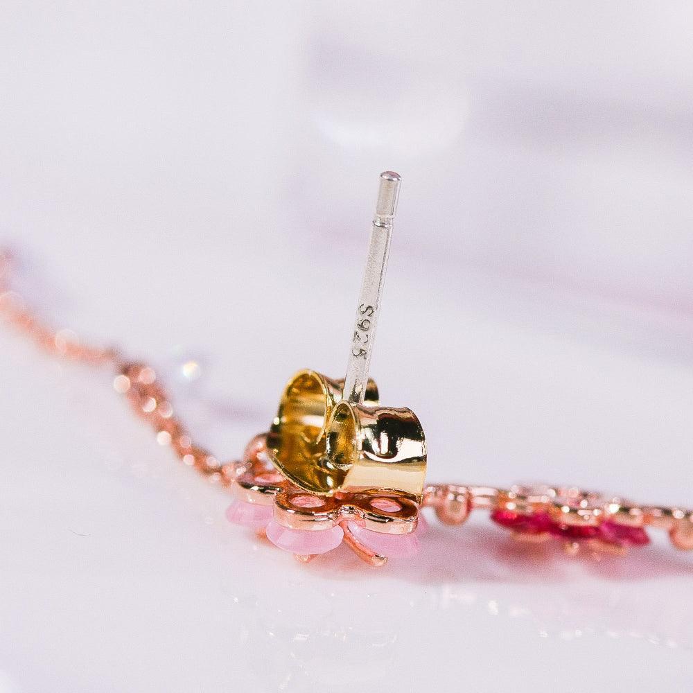 Sunny side upイヤーカフ&ピアス Earrings pink-rocket