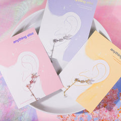Sunny side upイヤーカフ&ピアス Earrings pink-rocket