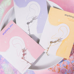 Sunny side upイヤーカフ&ピアス Earrings pink-rocket