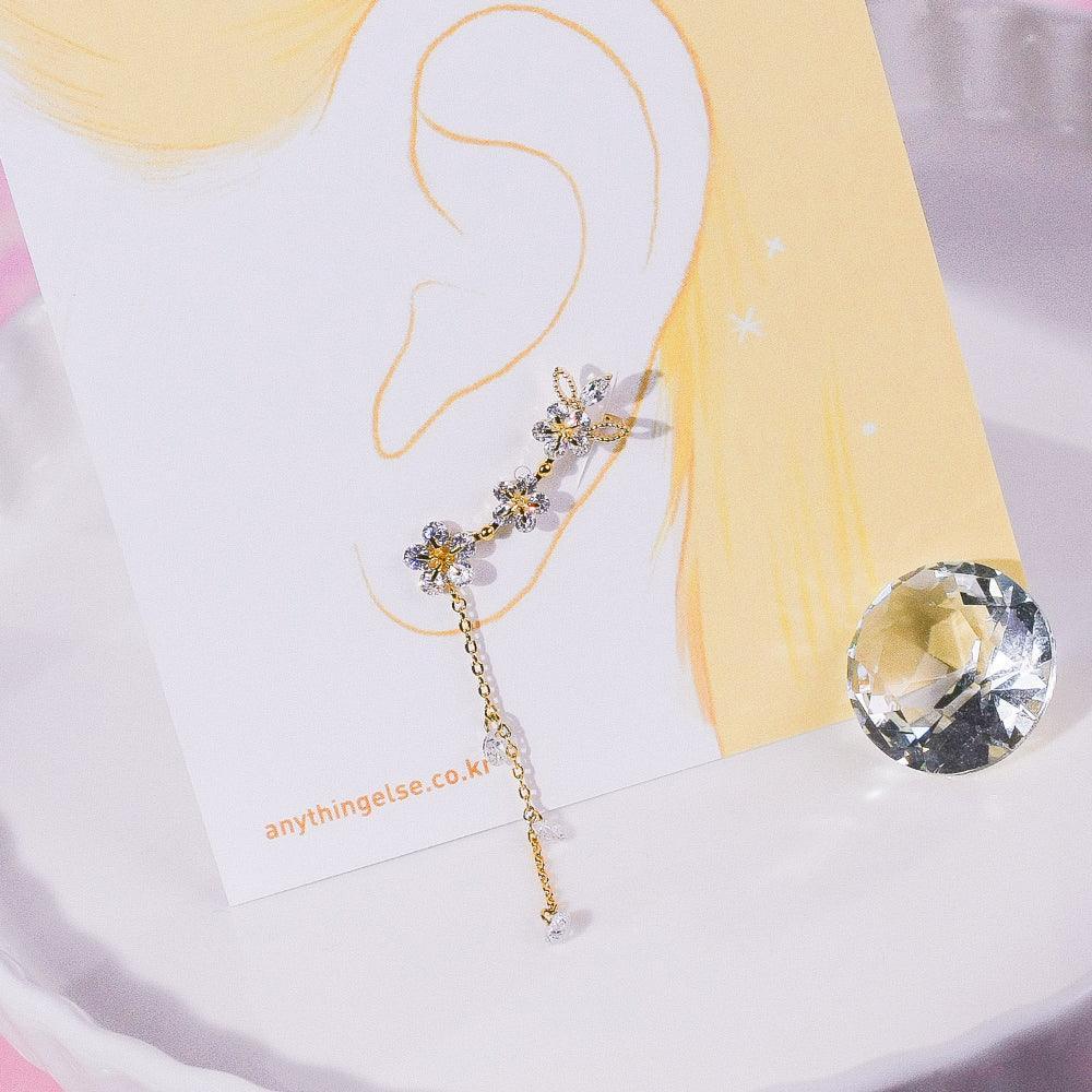 Sunny side upイヤーカフ&ピアス Earrings pink-rocket