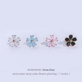 テラしずくキュービックフラワーピアッシング Piercing from lizzy