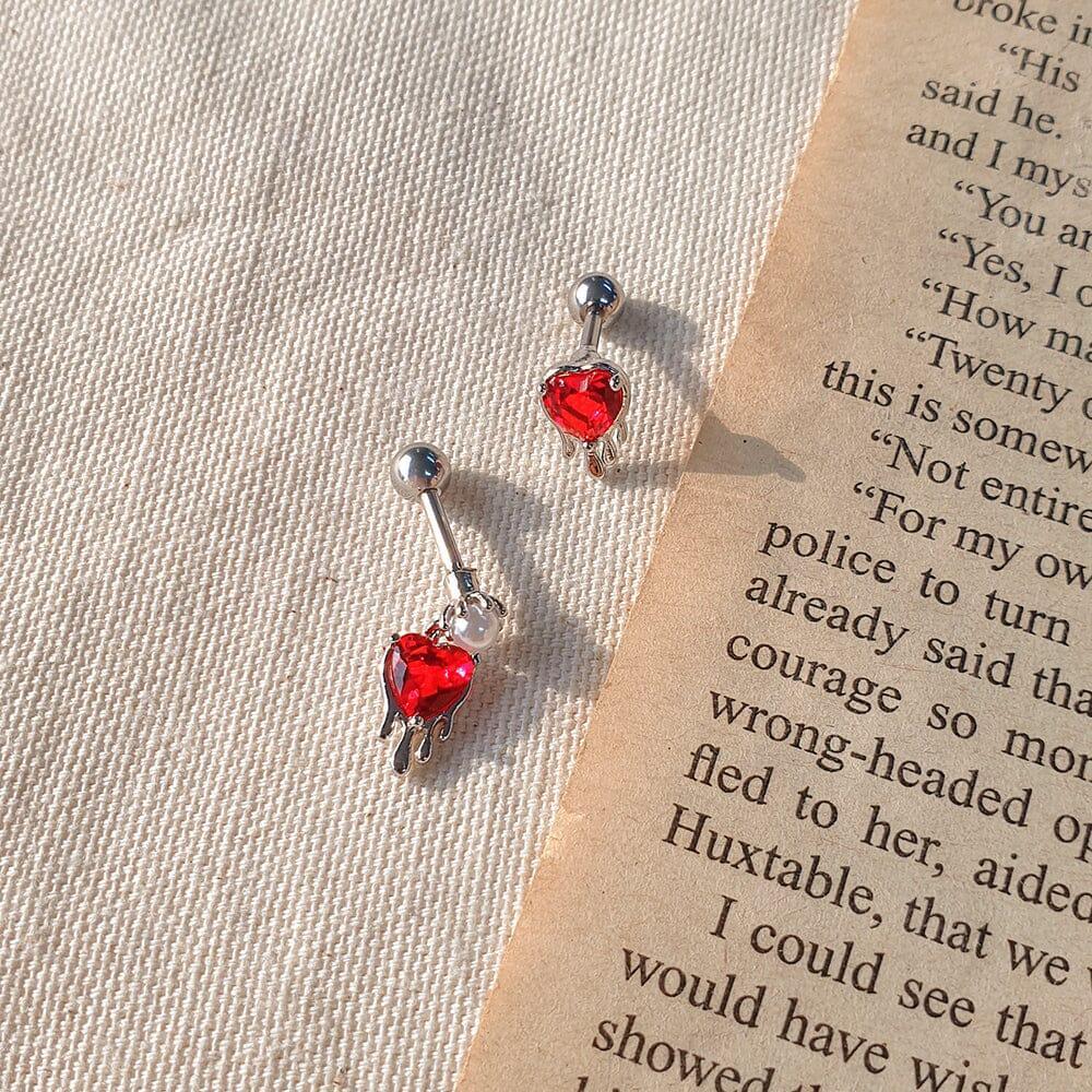 とろけるレッドハートピアッシング Piercing SET ME UP♡