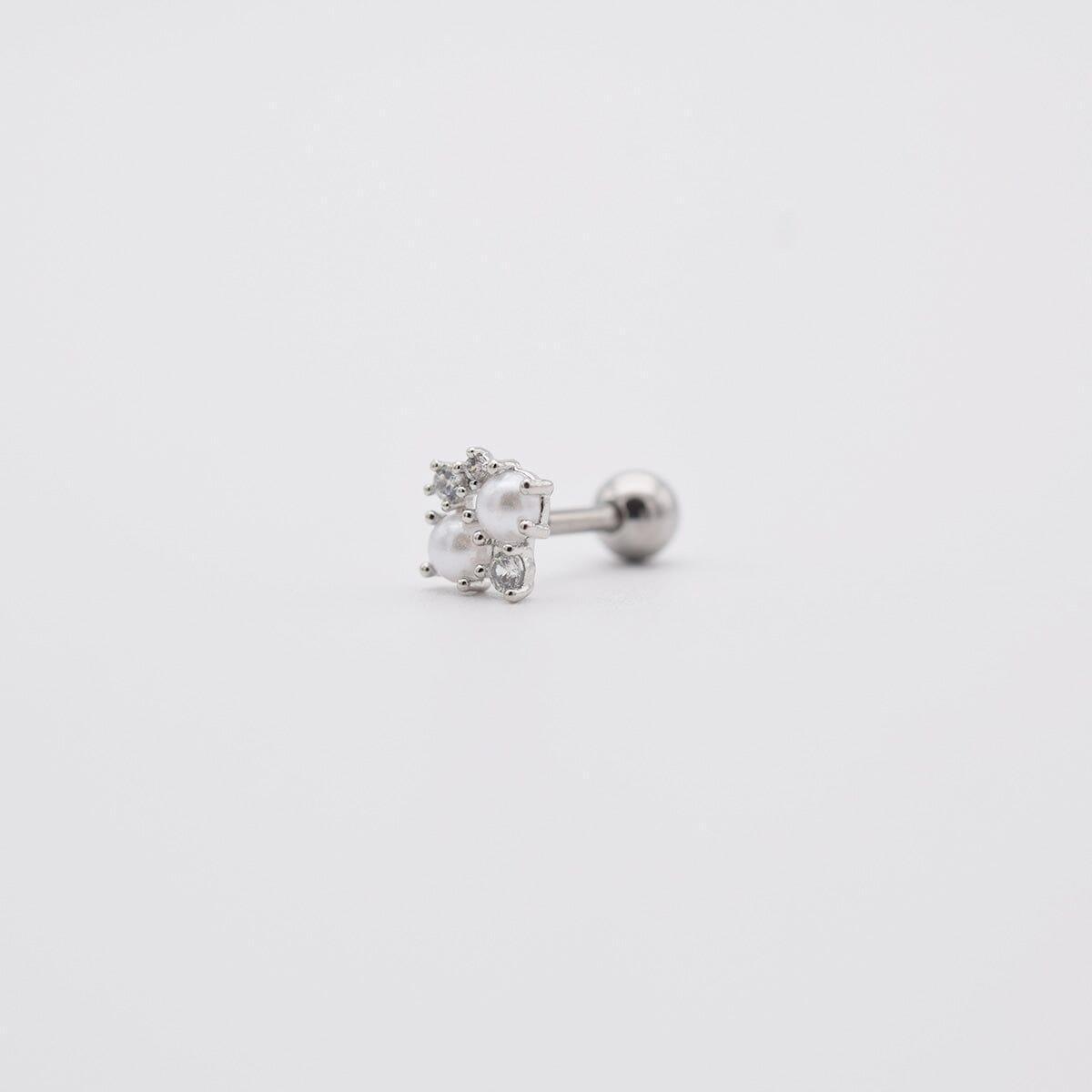 ツイン パール キュービック ピアッシング Piercing 10000won