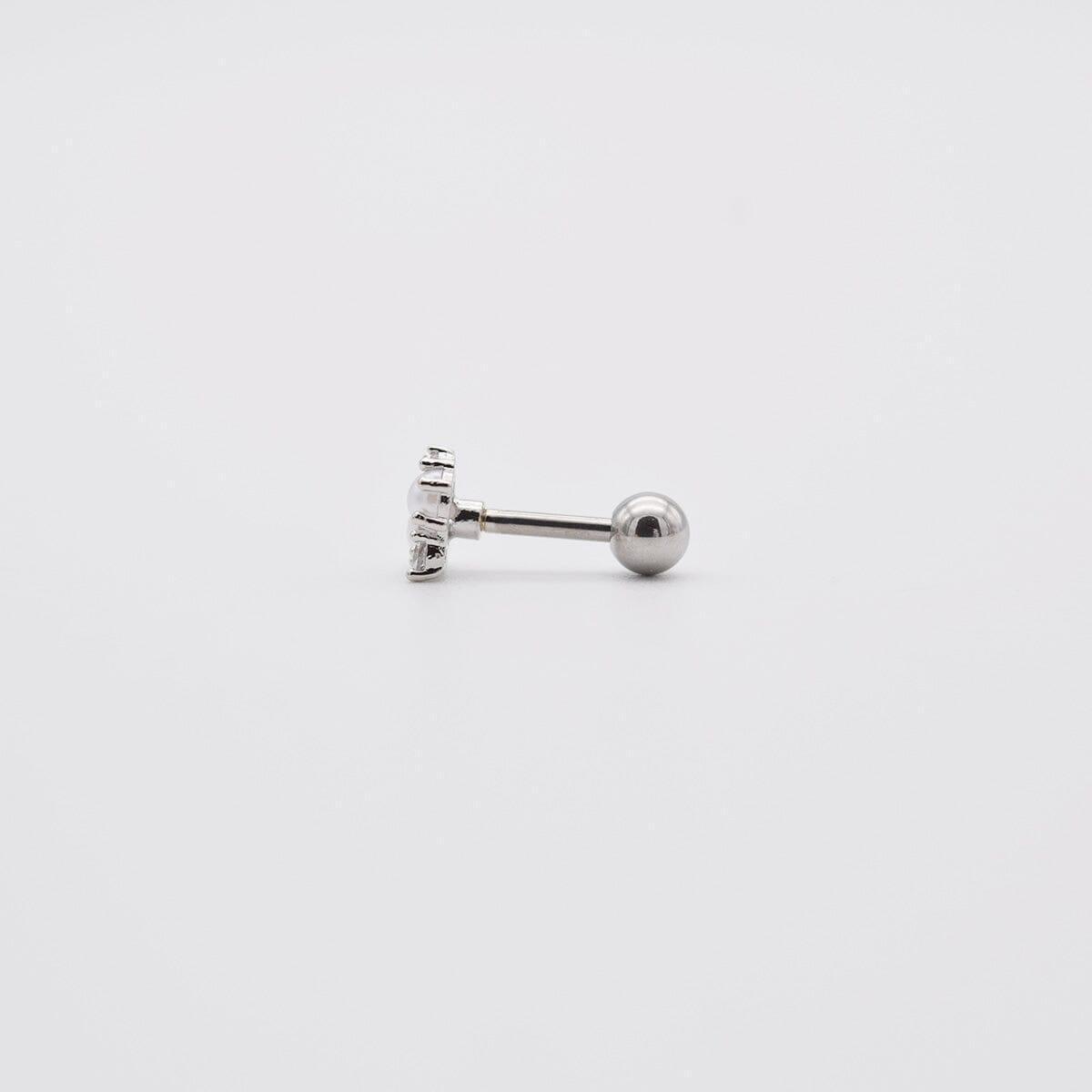 ツイン パール キュービック ピアッシング Piercing 10000won