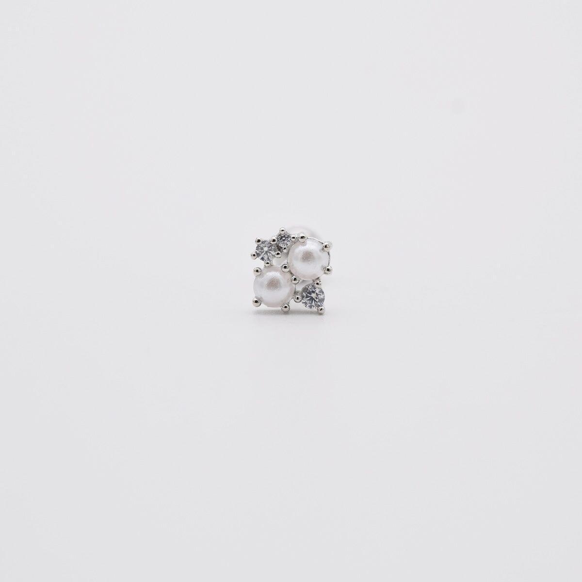 ツイン パール キュービック ピアッシング Piercing 10000won