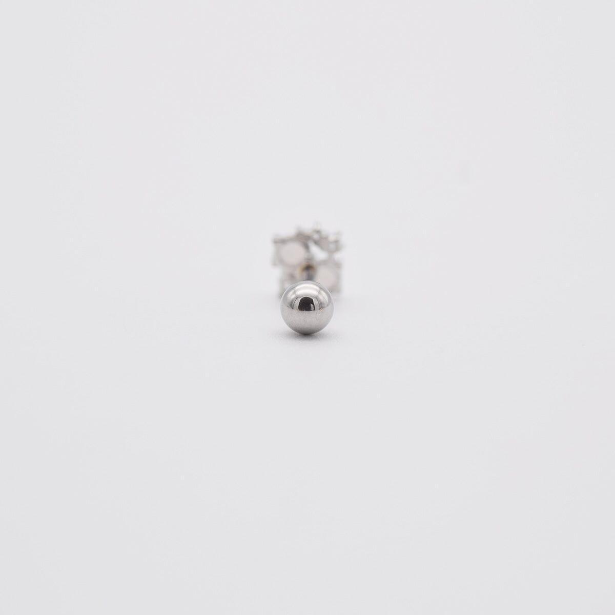 ツイン パール キュービック ピアッシング Piercing 10000won