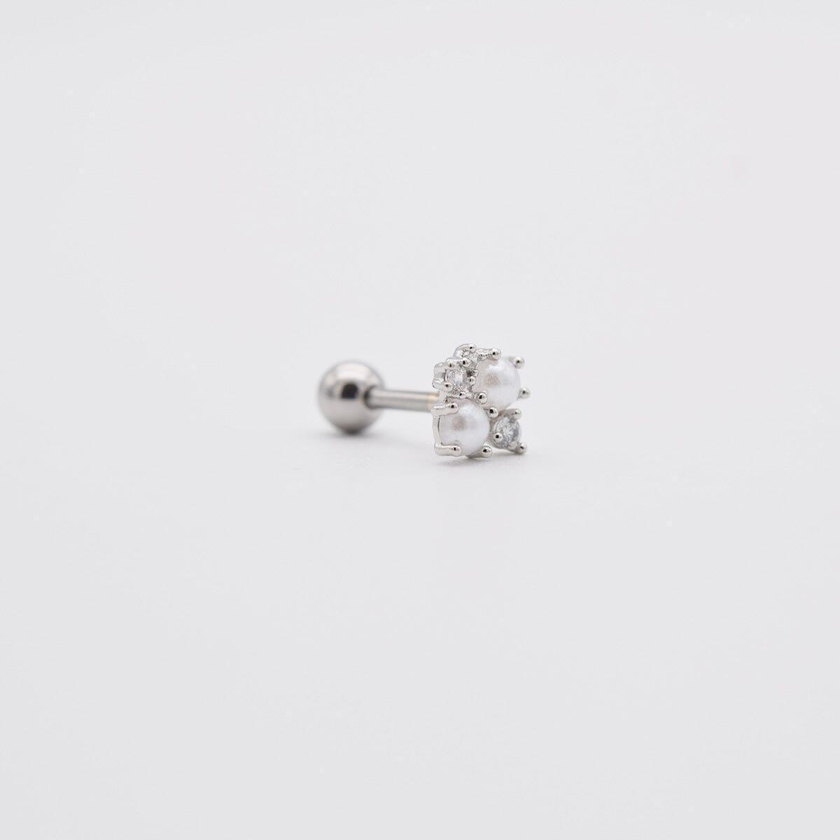 ツイン パール キュービック ピアッシング Piercing 10000won