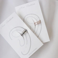 ツーカラーツーライン・イヤーカフ Earcuffs bling moon