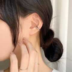 ツーカラーツーライン・イヤーカフ Earcuffs bling moon