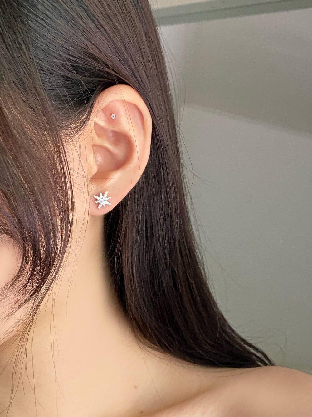 ツーウェイ トゥイン ピアス イヤーカフ Earrings bling moon