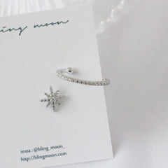 ツーウェイ トゥイン ピアス イヤーカフ Earrings bling moon
