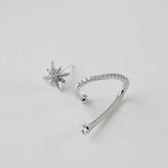 ツーウェイ トゥイン ピアス イヤーカフ Earrings bling moon