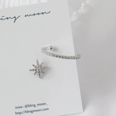 ツーウェイ トゥイン ピアス イヤーカフ Earrings bling moon