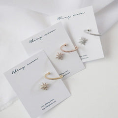 ツーウェイ トゥイン ピアス イヤーカフ Earrings bling moon