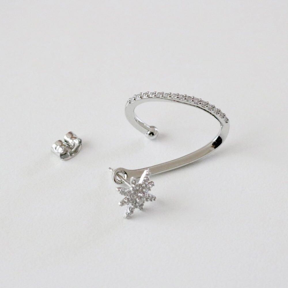 ツーウェイ トゥイン ピアス イヤーカフ Earrings bling moon