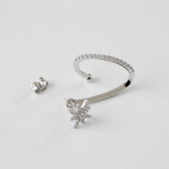 ツーウェイ トゥイン ピアス イヤーカフ Earrings bling moon