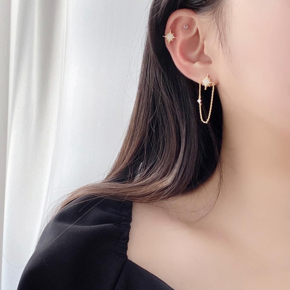 Twinkle ピアス&イヤーカフ SET Earcuffs bling moon