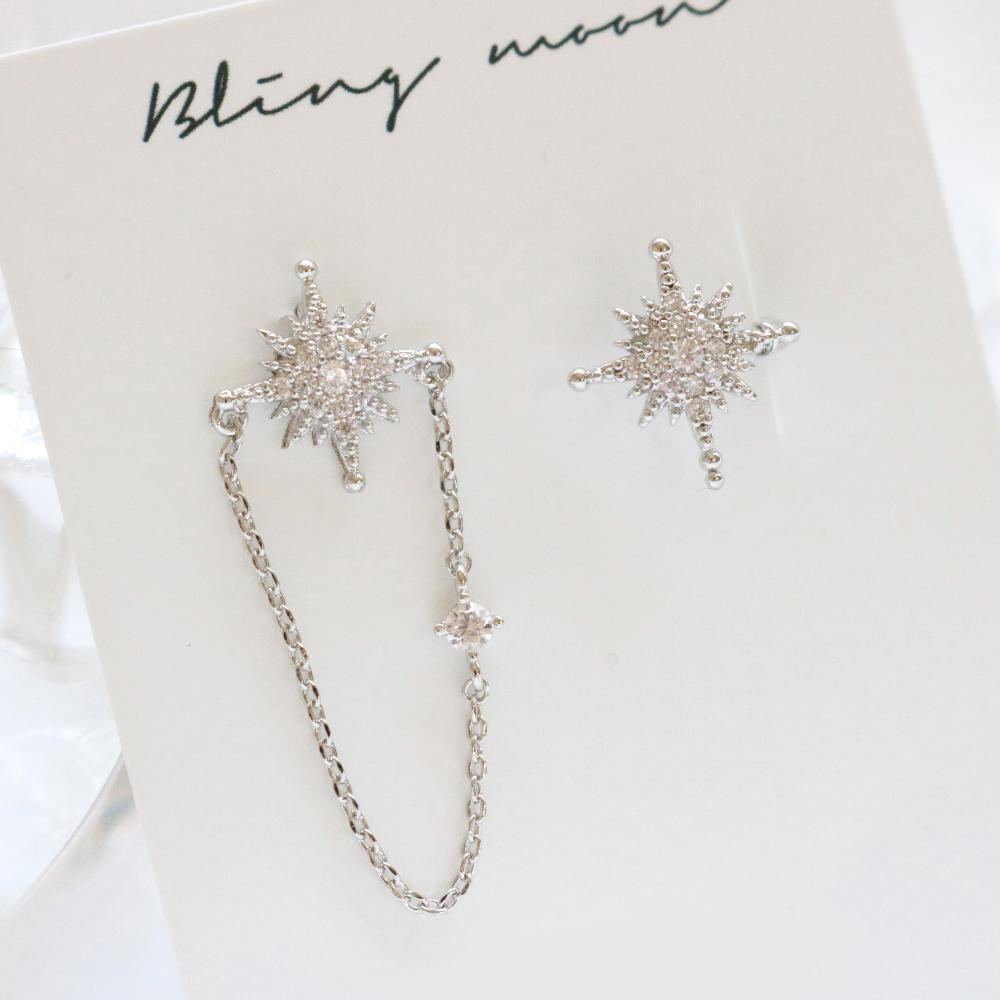 Twinkle ピアス&イヤーカフ SET Earcuffs bling moon
