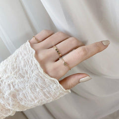 Twist layered リング SET ring bling moon