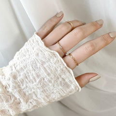 Twist layered リング SET ring bling moon