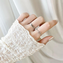 Twist layered リング SET ring bling moon