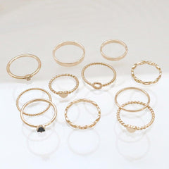 Twist layered リング SET ring bling moon