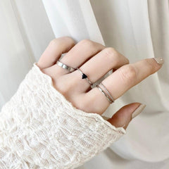 Twist layered リング SET ring bling moon